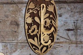 Σετ των 2 Intra απο ξύλο plywood 3mm-4mm πάχος – Πρότυπο διακόσμησης γάντζο ντουλάπας Δίασταση  20x20 cm INTRAFABR-102065372