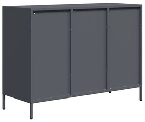 vidaXL Ντουλάπι Ανθρακί 101,5x39x73,5 εκ. από Χάλυβα Ψυχρής Έλασης