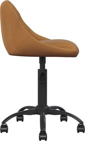 vidaXL Καρέκλα Γραφείου Καφέ Βελούδινη