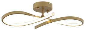 Φωτιστικό Οροφής LED ArteLibre AURIGA Χρυσό Μέταλλο 52x11cm-14780175