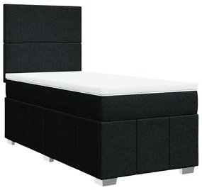 ΚΡΕΒΑΤΙ BOXSPRING ΜΕ ΣΤΡΩΜΑ ΜΑΥΡΟ 90X190 ΕΚ.ΥΦΑΣΜΑΤΙΝΟ 3293818