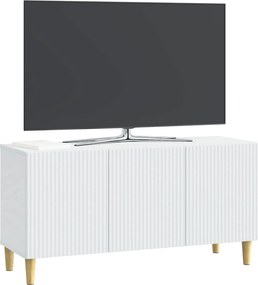 vidaXL Ντουλάπι TV Λευκό 99 x 34,5 x 50 εκ. Επεξεργασμένο Ξύλο