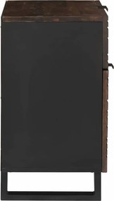 vidaXL Κομοδίνο Καρυδιά 50 x 33 x 60 εκ Επεξεργασμένο Ξύλο