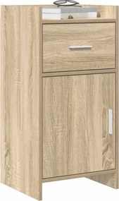 vidaXL Πλαϊνό γραφείο Sonoma Δρυς 40 x 36 x 80 εκ Επεξεργασμένο Ξύλο