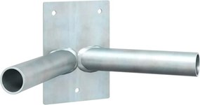 vidaXL Στήριγμα Σημαίας Ασημί 11,5 x 7,5 x 0,2 εκ. Ατσάλι
