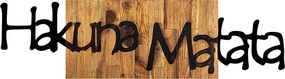 Decorative Wooden Wall Accessory Hakuna Matata 4 Black
Light Walnut