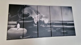 Φωτογραφία 5 μερών Νεκρή φύση του Φενγκ Σούι σε ασπρόμαυρο - 200x100