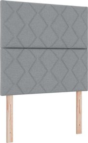 vidaXL Κεφαλάρι Ανοιχτό γκρι 100 cm ύφασμα