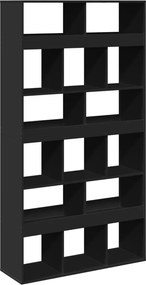 vidaXL Βιβλιοθήκη Μαύρη 100x33x187,5 εκ. Επεξ. Ξύλο