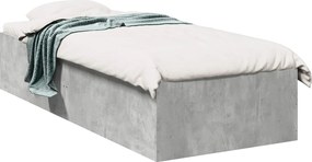 vidaXL Κρεβάτι δαπέδου Γκρι Σκυροδέματος 80 x 200 cm