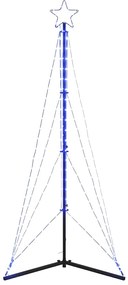 vidaXL Χριστουγεννιάτικο δέντρο LED 363 LED μπλε 182 εκ.