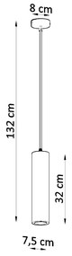 Sollux Κρεμαστό φωτιστικό Nancy 1,κεραμικό,1xGU10/40w