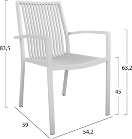 ΣΕΤ ΤΡΑΠΕΖΑΡΙΑΣ 5ΤΜΧ BRONCA HM21023 ΜΕΤΑΛ.ΤΡΑΠΕΖΙ-4 ΠΟΛΥΘΡΟΝΕΣ ΑΛΟΥΜΙΝΙΟΥ-ΛΕΥΚΟ