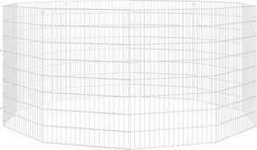 vidaXL Περίφραξη Ζώων Ελεύθερης Βοσκής 10 Πάνελ 54x80 εκ. Γαλβ. Σίδερο