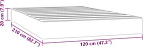 vidaXL Στρώμα με Pocket Springs 120 x 210 x 20 εκ. Ροζ