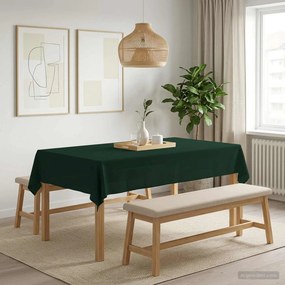 vidaXL Ύφασμα Τραπέζης Σκούρο Πράσινο 140 x 260 cm Πολυεστέρας