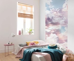 Φωτοταπετσαρία τοίχου ροζ σύννεφα έτοιμων διαστάσεων P6027A-VD1 (1.00M x 2.50Υ)