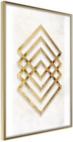 Αφίσα - Golden Inlay - 30x45 - Χρυσό - Χωρίς πασπαρτού