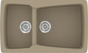 Sanitec Classic 320 (79×50) - Γρανιτένιος νεροχύτης - Granite Taupe