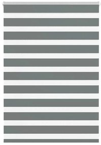 vidaXL Ζέβρα τυφλή Σκούρο Γκρι Πλάτος υφάσματος 90,9 εκ. Πολυεστέρας