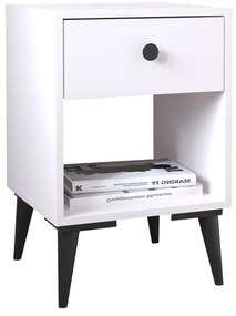 Κομοδίνο ArteLibre AMARI Λευκό Μοριοσανίδα 43x43x67.5cm