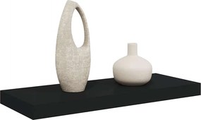 vidaXL Ράφι Τοίχου Μαύρο 60 x 23,5 x 3,8 εκ. MDF