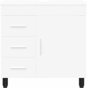 vidaXL Έπιπλο μπάνιου Λευκό 60 x 35 x 60 εκ. Επεξεργασμένο Ξύλο