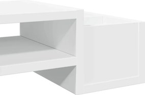 vidaXL Βάση Οθόνης με Αποθ. Λευκή 100x27x15 εκ. από Επεξεργ. Ξύλο