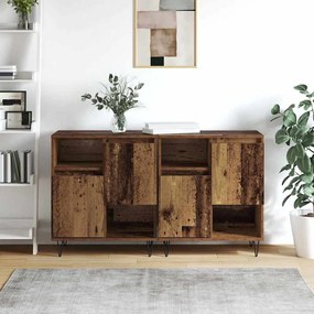 vidaXL Παραδοσιακά Πλευρικά Έπιπλα 2 pcs Παλαιό ξύλο 120 x 35 x 70 εκ
