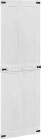 vidaXL Πόρτα αχυρώνα CORONA 70 x 210 cm Μασίφ Ξύλο Πεύκου Λευκό