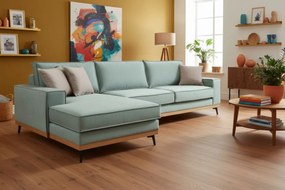 Γωνιακός καναπές Pedro-Menta-Αριστερή