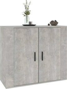 vidaXL Ντουλάπι Γκρι Σκυροδέματος 80x33x70 εκ. Επεξεργασμένο Ξύλο