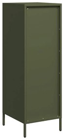 vidaXL Ραφιέρα Πράσινο Λαδί 39x35x103,5 εκ. από Ατσάλι