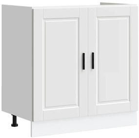 vidaXL Ντουλάπι βάσης νεροχύτη Porto Λευκό 80x46x81,5 cm