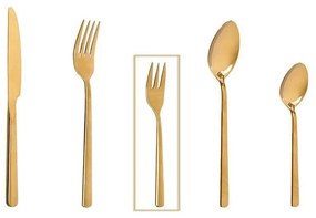 Πιρουνάκι Γλυκού Fortune Σετ 6 τμχ Cug308K12 Ρηχό 14,7X2,1cm Gold Espiel Stainless Steel
