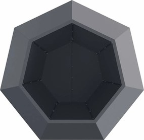 vidaXL Γλάστρα Ανθρακί 100 x 100 x 80 εκ Ατσάλι