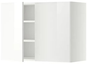 METOD ντουλάπι τοίχου με ράφια/2 πόρτες, 80x60 cm 394.670.35