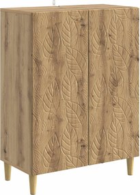 vidaXL Πλαϊνό γραφείο Artisan Δρυς 66 x 34,5 x 90 εκ