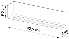 Sollux Φωτιστικό τοίχου Vega 1,κεραμικό, γυαλί,1xE27/60w