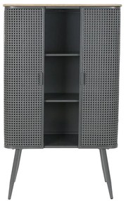 Ράφια DKD Home Decor Φυσικό Γκρι Μέταλλο Ξύλο 2 Ράφια (79 x 39 x 133 cm)