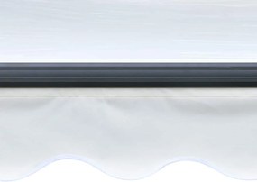 vidaXL Χειροκίνητη τέντα με ηλιακό LED 3 x 2,5 m Κρεμ 100% Πολυεστέρας