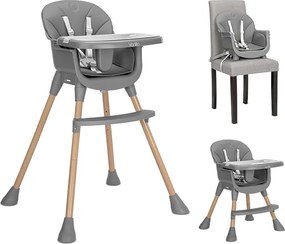 BABY HIGH CHAIR VANILLA 3 IN 1 GREY