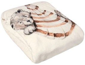 Κουβέρτα Fleece Κούνιας 110x150εκ. Essential 8850 Κρεμ-Taupe-Τερακότα Greenwich Polo Club