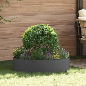 vidaXL Ζαρντινιέρες κήπου 5 pcs Μαύρο 80 x 80 x 20 cm Ατσάλι