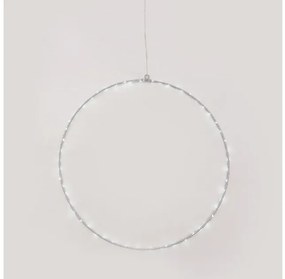 Χριστουγεννιάτικο Στεφάνι με 55 Mini LED Φ40 ACA-X065524227-Λευκό X065524227