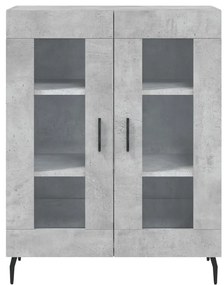 vidaXL Ντουλάπι Γκρι Σκυροδέματος 69,5x34x90 εκ. Επεξεργασμένο Ξύλο