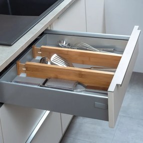 Διαχωριστικά συρταριών KESPER 58072, επεκτάσιμα, μπαμπού, καφέ