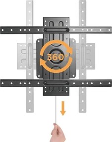 BRATECK επιτοίχια βάση τηλεόρασης LP69-46F , 37-80", έως 50kg
