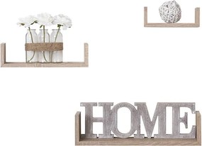 ΡΑΦΙΈΡΕΣ/ΡΆΦΙΑ ΤΟΊΧΟΥ WALL SHELF EDGE OAK NATX3 138955C