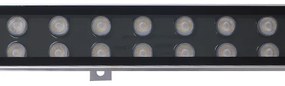 LED Wall Washer Αρχιτεκτονικού Φωτισμού 100cm GENIUS 48W CREE 24v 6720lm Δέσμης 10-30° Μοιρών Αδιάβροχο IP66 Θερμό Λευκό 3000k GloboStar 05109